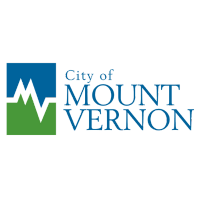 The City of Mount Vernon logo is pictured (a blue and green mountains cape with the text, "City of Mount Vernon" to its right.