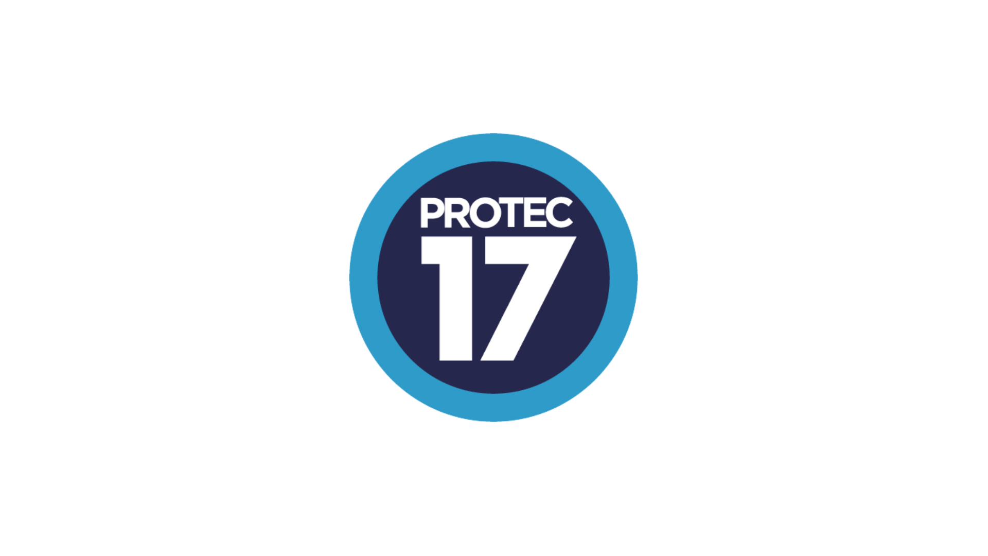 The circular PROTEC17 logo is in the middle of the image.